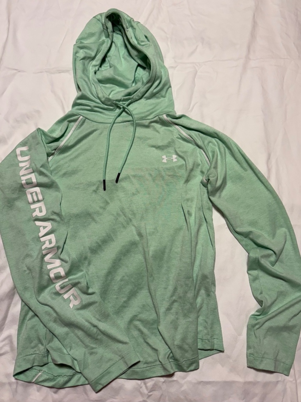 Under Armour Mint Green Lightweight Pullover Hoodie - Youth Small